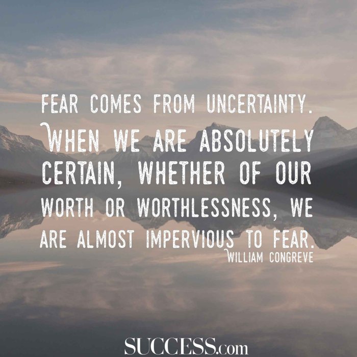 Fear quotes fears facing overcome quote courage harder itself than take