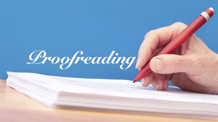 Proofreader freelance sample